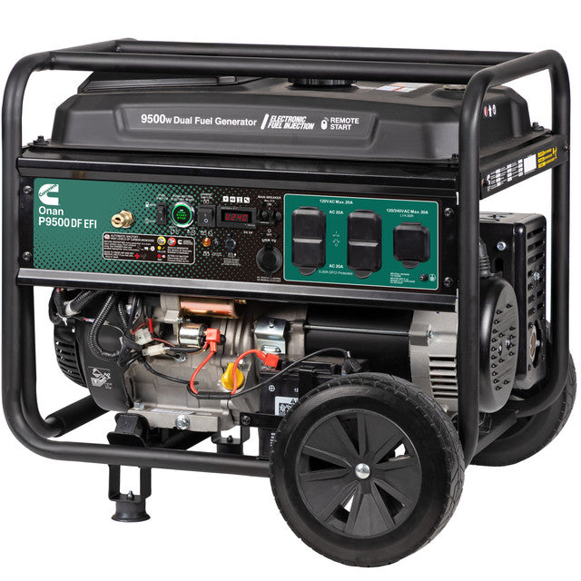 Cummins Onan P9500DF 7500W/9500W Portable Dual Fuel Remote Start Generator