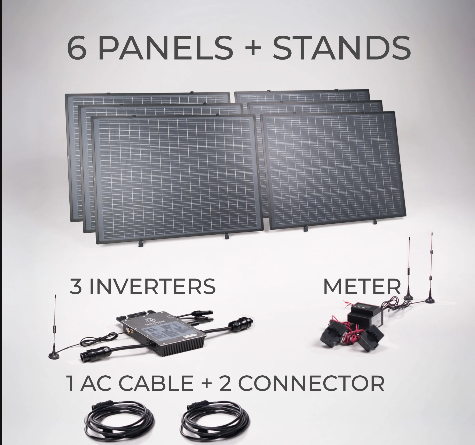 1200W Zero Net Metering Solar System